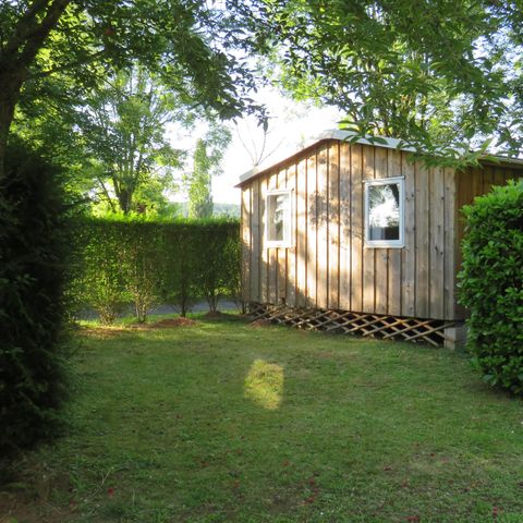 Bungalow 5 personen - Tit'home houten hut en terras zonder sanitair