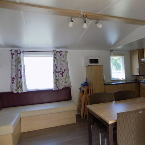 MOBILE HOME 6 people - 3 bedrooms, integrated covered terrace, dishwasher