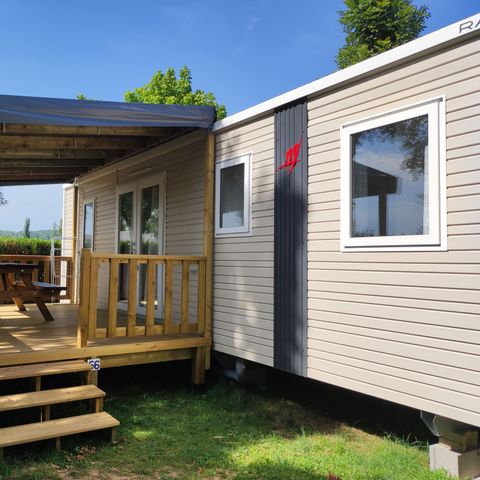 MOBILE HOME 6 people - 3-bedroom mobile home, covered terrace, dishwasher