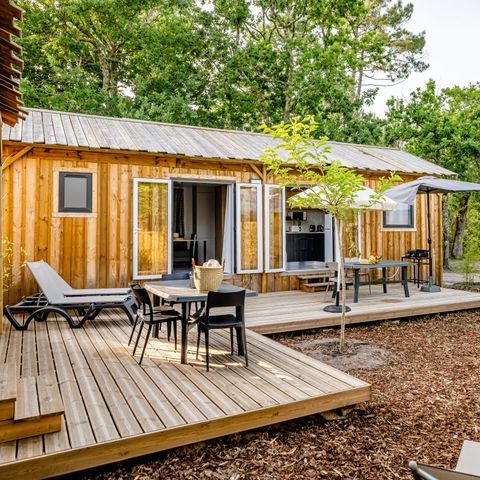 BUNGALOW 10 personnes - Cabane TWIN 6 Pièces 10 Personnes Climatisé + TV