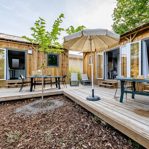 BUNGALOW 10 personnes - Cabane TWIN 6 Pièces 10 Personnes Climatisé + TV