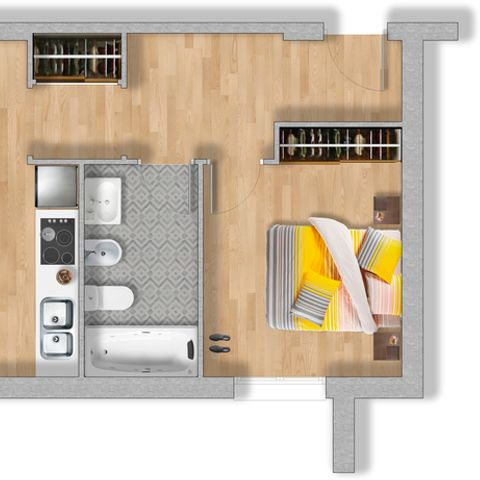 STUDIO 4 personnes - A2 APTO 2+2 V. MAR SUPERIOR