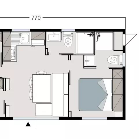 MOBILHOME 7 personnes - Tahiti 4 Pièces 6/7 Personnes Climatisé