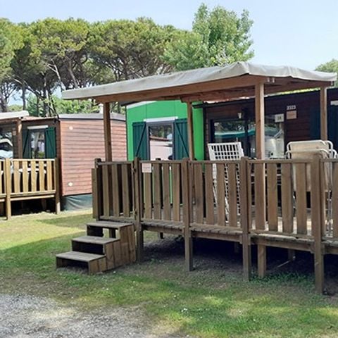 Stacaravan 6 personen - Mobile-home | Comfort | 3 Slaapkamers | 6 Pers. | Verhoogd terras | Airconditioning