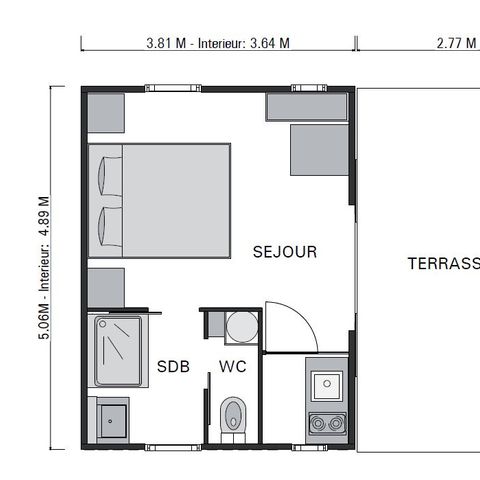 CHALET 3 Personen - Hütte auf Stelzen