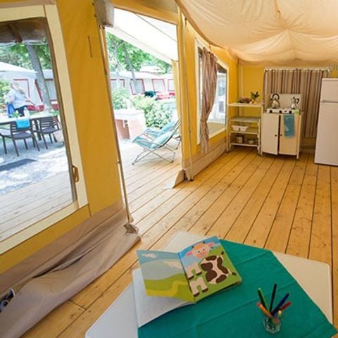 Safaritent 5 personen - Ontdekkingsreis Tent | 2 Slaapkamers | 5 Personen | Zonder badkamer