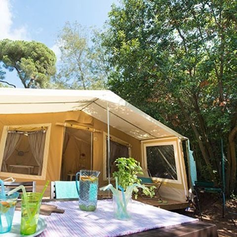 Safaritent 5 personen - Ontdekkingsreis Tent | 2 Slaapkamers | 5 Personen | Zonder badkamer