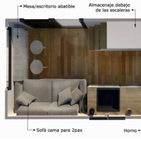 MOBILHOME 2 personas - Duplex Tiny Lodge