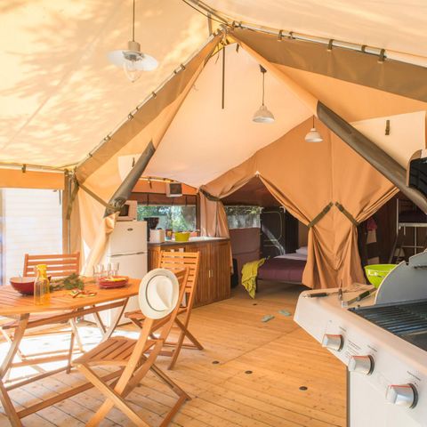 TENT 5 people - Eco Lodge 2 bedrooms - no sanitary facilities