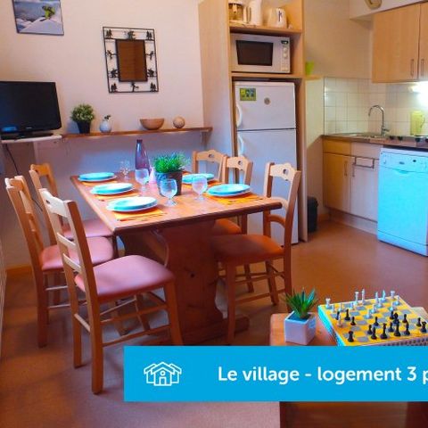 APPARTEMENT 6 personen - 2 Kamers - Kinderbedje welkom onmogelijk 6 pers