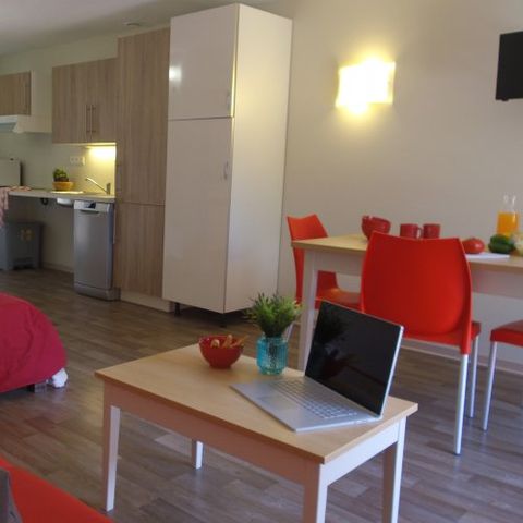 Apartement 5 Personen - 2 Zimmer 5 pers