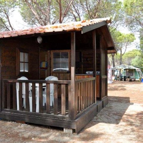 Bungalow 4 Personen - aus Holz 2+2 Komfort