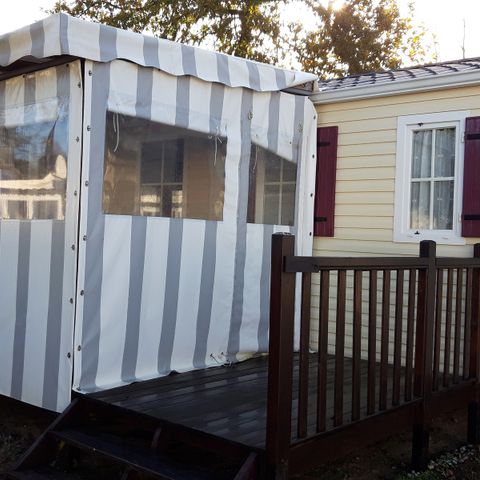 MOBILHOME 6 personnes - CONFORT - 32m² - 3 chambres + terrasse