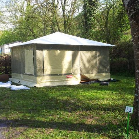 Bungalowtent 4 personen - CARIBBEAN 20m² 2 kamers (zaterdag tot zaterdag)