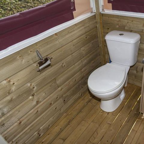 TENTE TOILE ET BOIS 5 personnes - Lodge NIAGARA 40m² avec Salle de bain (Samedi au Samedi)