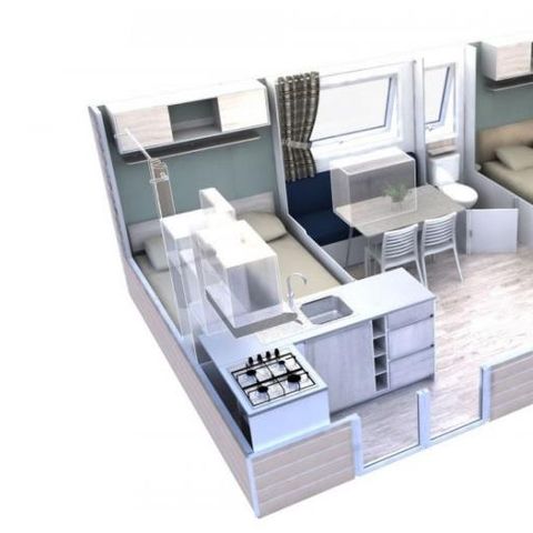 MOBILHOME 4 personnes - Mobil-home EVO 24 24m² 2 chambres (Mercredi au Mercredi) - NOUVEAUTÉ 2020