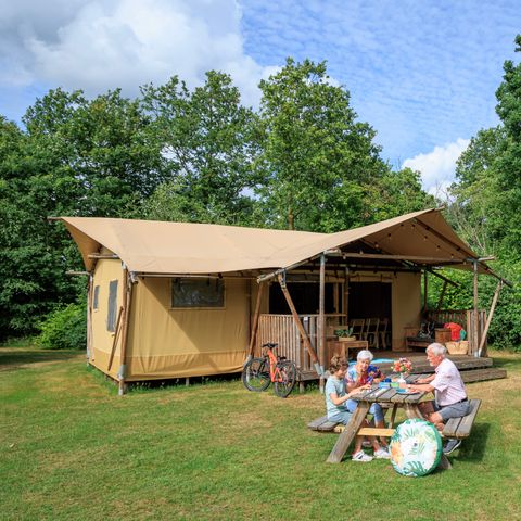 CANVAS AND WOOD TENT 5 people - Safari