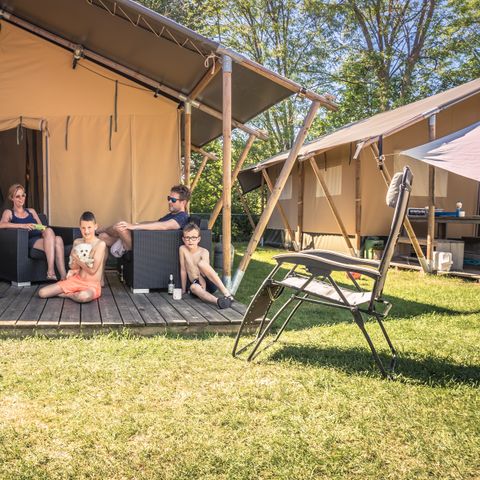 CANVAS AND WOOD TENT 5 people - Safari tent