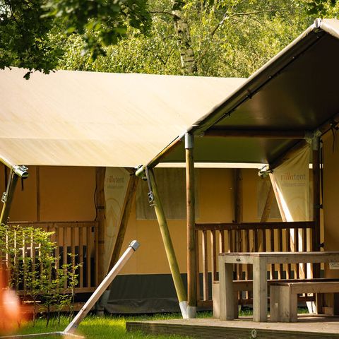 CANVAS AND WOOD TENT 6 people - Luxury