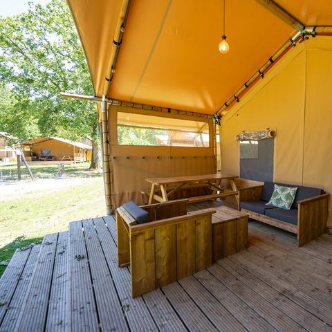 CANVAS AND WOOD TENT 6 people - Safari tent