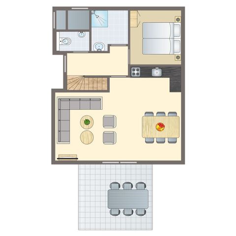 Bungalow 6 personen - 6C1