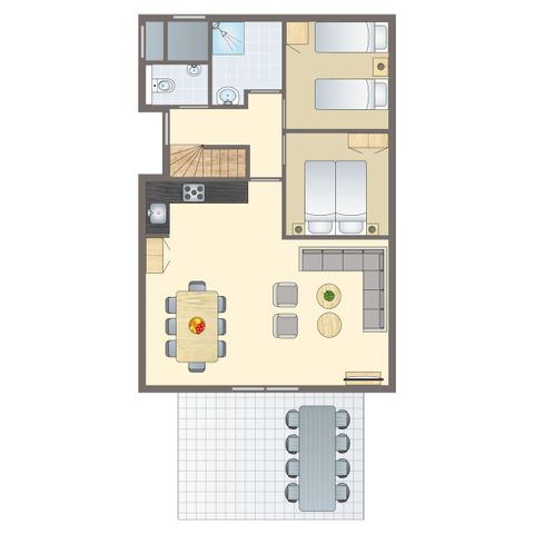 Bungalow 8 personen - 8C