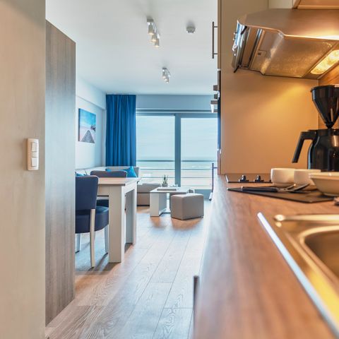 APPARTEMENT 4 personnes - Confort | Chambre à coucher - Coin nuit | Vue sur la mer