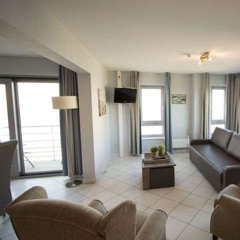 APARTMENT 6 people - Comfort | Bedroom - Sleeping area - Sofa bed | Balcony - Sea view