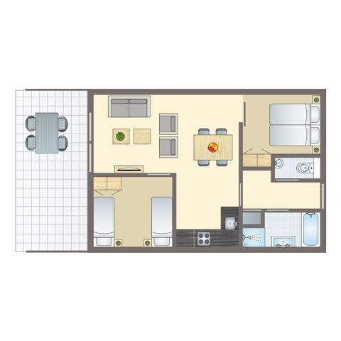 APARTMENT 4 people - 4CA