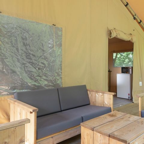 CANVAS AND WOOD TENT 5 people - Castor