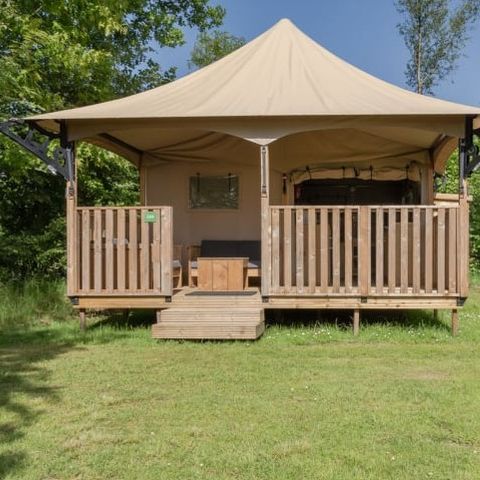 CANVAS AND WOOD TENT 4 people - Neptune