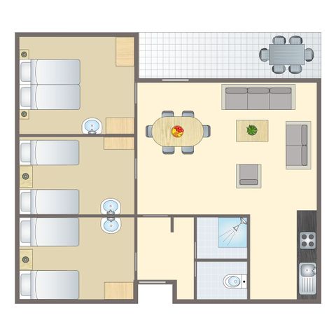 BUNGALOW 6 people - 6B2