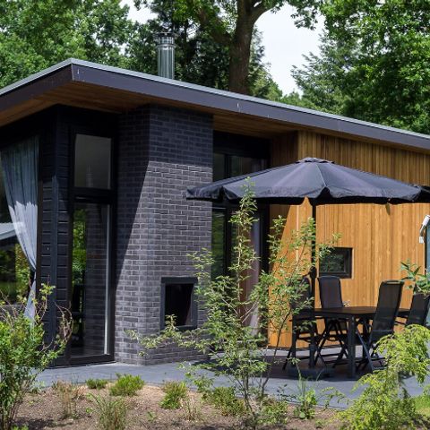 Bungalow 6 personen - Bos Lodge 55 Eco met Hottub