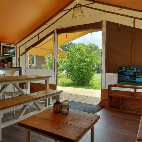 CANVAS AND WOOD TENT 5 people - Safari tent de Luxe