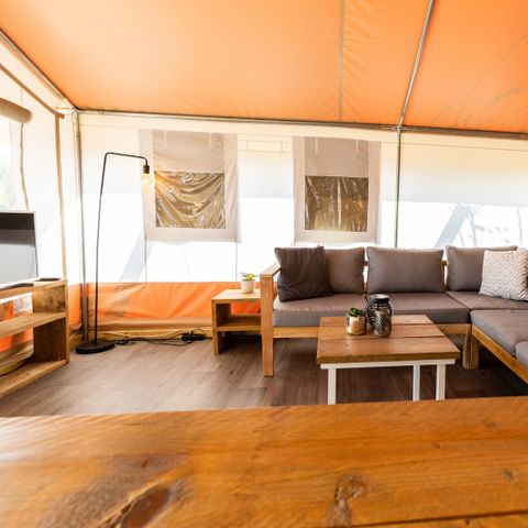 CANVAS AND WOOD TENT 5 people - Safari tent de Luxe