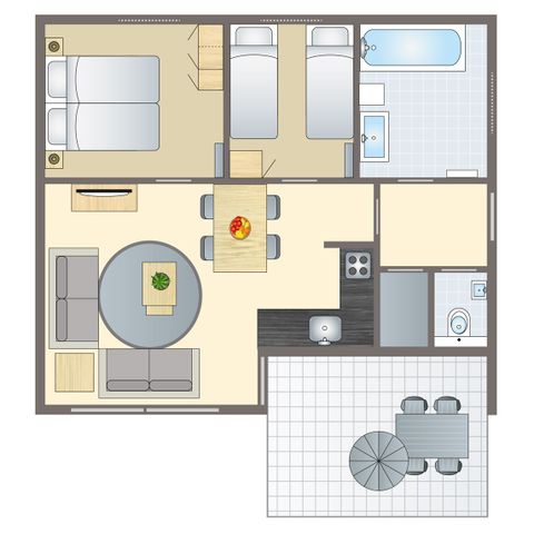 BUNGALOW 4 people - 4C1