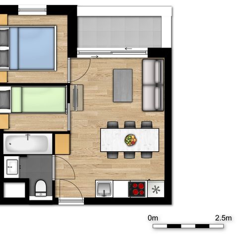 APARTMENT 5 people - Comfort | Bedroom - Sleeping area (max. 2 adults)