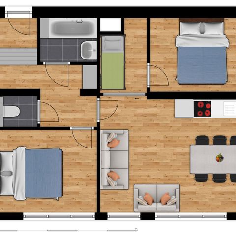 APARTMENT 7 people - Comfort | 2 Bedrooms - Sleeping area