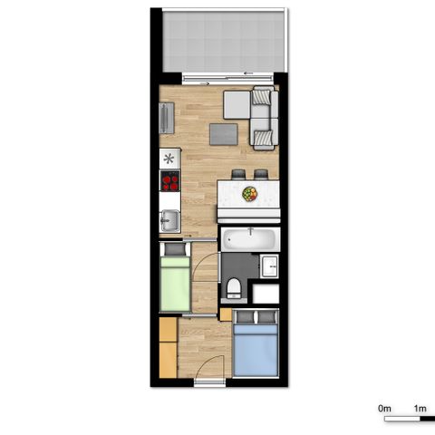 APARTMENT 5 people - Cosy | 2 sleeping accommodations (max. 3 adults)