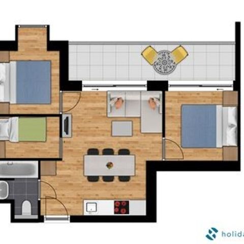 APPARTEMENT 6 personnes - Comfort Suite | 2 Chambres + Coin nuit