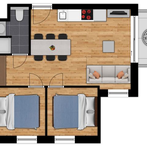 APARTMENT 6 people - Comfort | 2 Bedrooms - Sofa bed