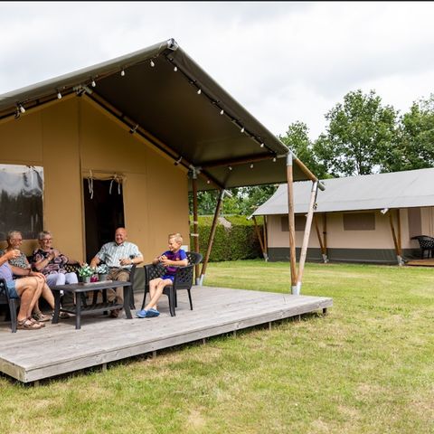 CANVAS AND WOOD TENT 6 people - Safari tent