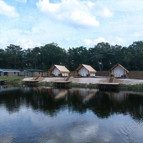 CANVAS AND WOOD TENT 6 people - Pebble Lodge XL 6