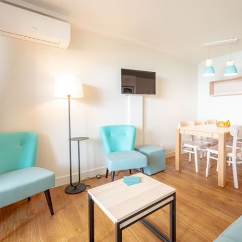 Appartement 6 personen - - 1 bedroom + 1 sleeping alcove  - Sea view - Air-conditioned - Terrace or balcony