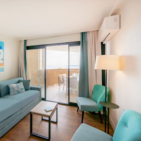 Appartement 6 personen - - 1 bedroom + 1 sleeping alcove  - Sea view - Air-conditioned - Terrace or balcony