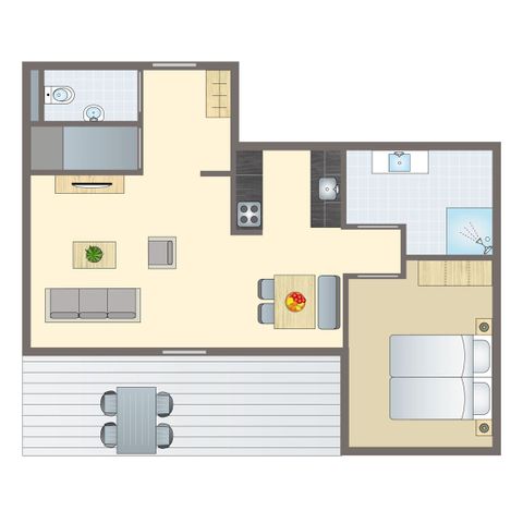 APPARTEMENT 4 personen - 2-4C