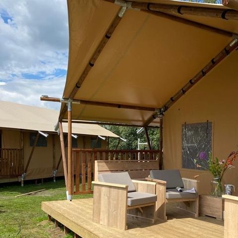 CANVAS AND WOOD TENT 5 people - Safari tent