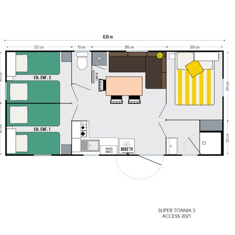 MOBILE HOME 6 people - Slot Cranendonck Mobilehome 6 personen