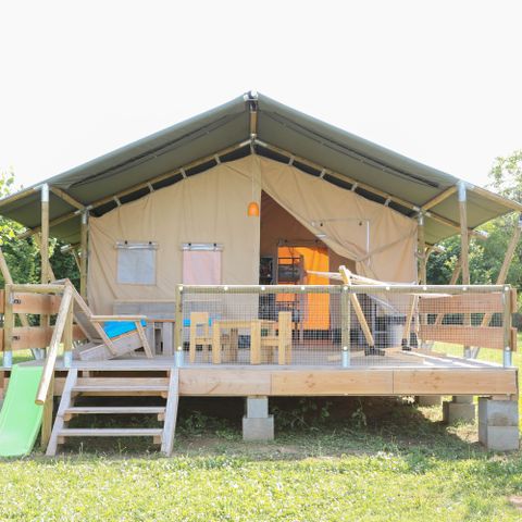 TENTE TOILE ET BOIS 4 personnes - SafariLodge Standard (2-)