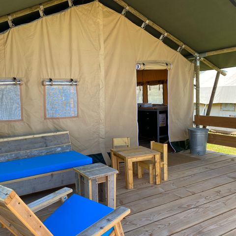 TENTE TOILE ET BOIS 4 personnes - SafariLodge Standard (2-)